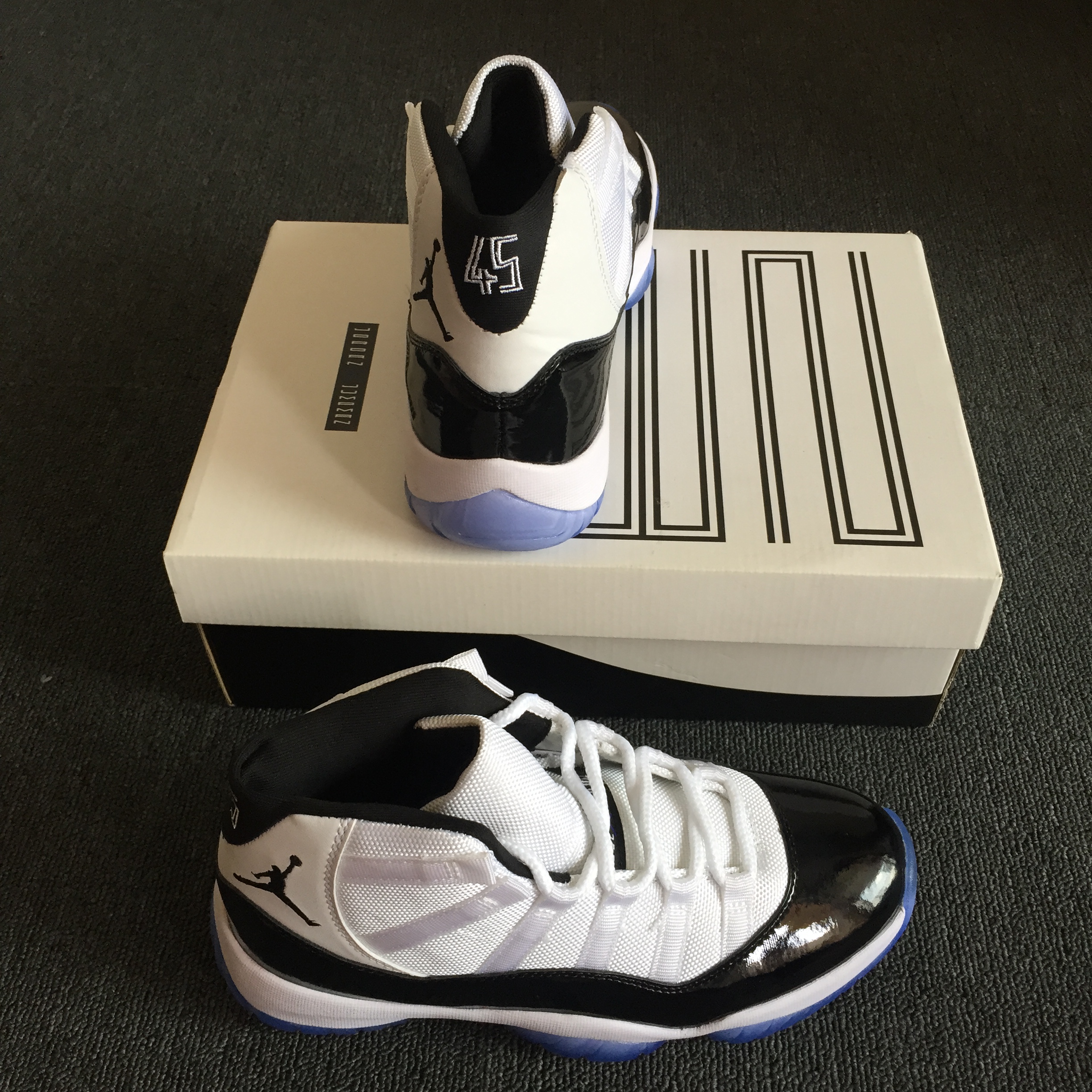 Air Jordan 11 Concord with Number 45